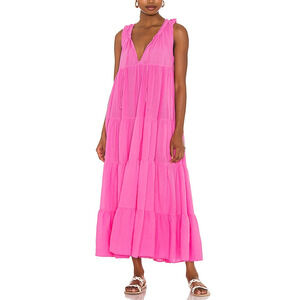 9 Seed Lighthouse Beach Pink Cotton Dress Size P / S